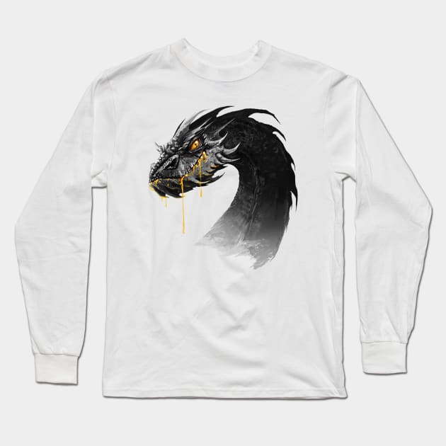 Smaug Long Sleeve T-Shirt by masterhalfling